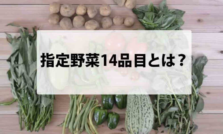 指定野菜14品目